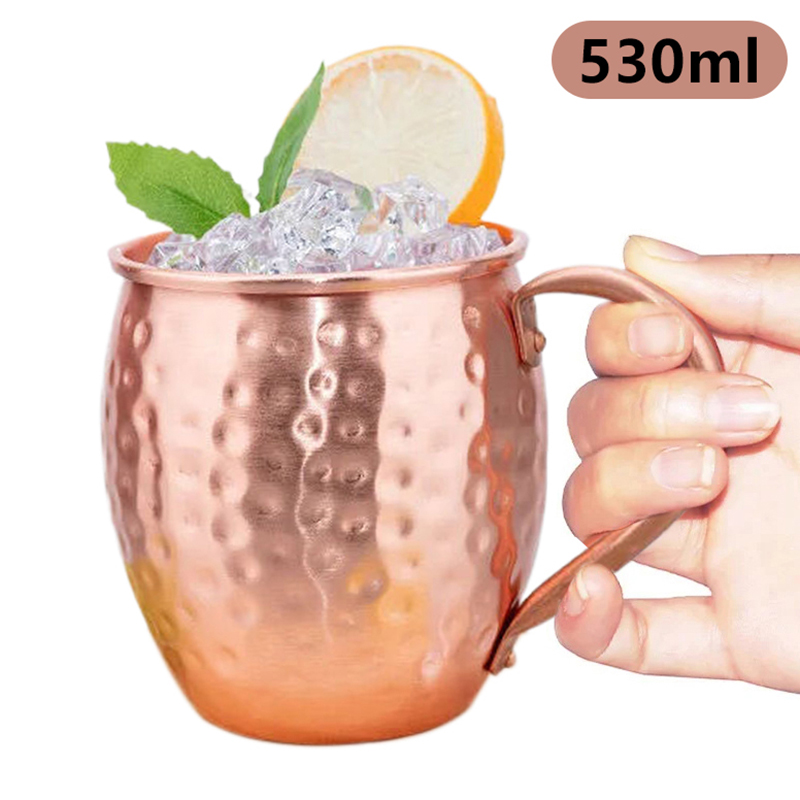 Wine With Beer Cocktail - 【F】530ml %100 Bakır Moskova Mule Kupa