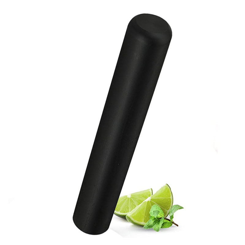 Muddler Cocktail Bar - Siyah Muddler Profesyonel Kokteyl Muddler -