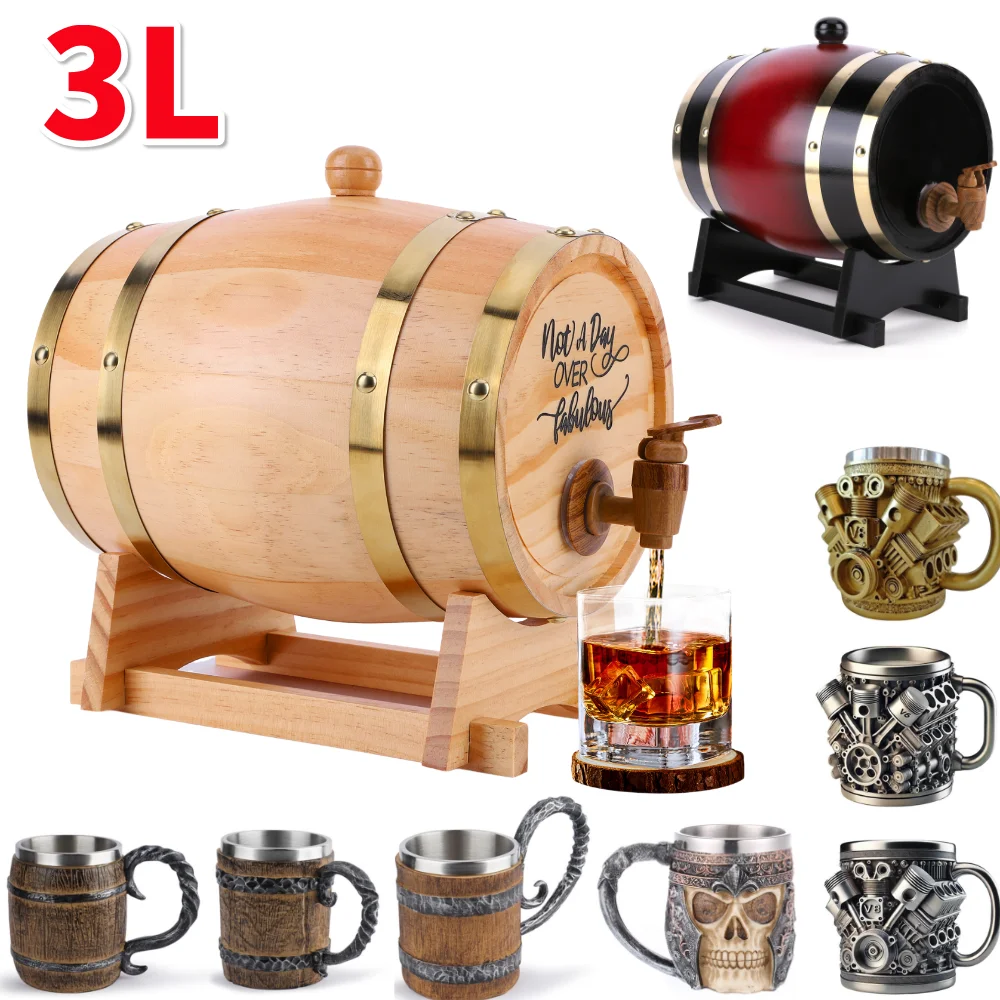 3L Ahşap Viski Fıçısı, Standlı - Wine With Beer Cocktail incelemesi ve fiyatı