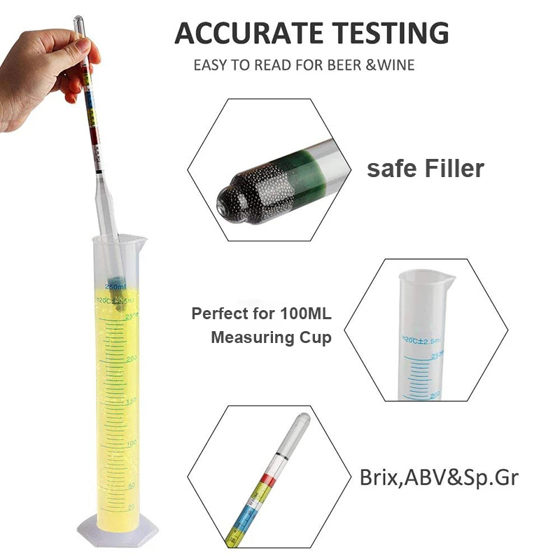 2 adet/grup hidrometre test ci - Wine Beer And Mead incelemesi ve fiyatı